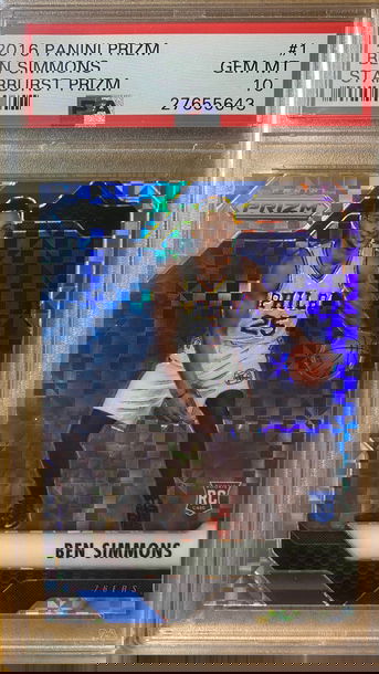 2016 Panini Prizm Ben Simmons Starburst Prizm PSA 10