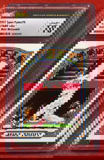 2021 Topps Project70 Mike Trout #533 CSG 10 