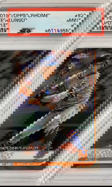 2019 Topps Chrome Pete Alonso Update PSA 9 Mint #52