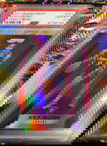 2017 Kyle kuzma purple prizm /75 gem mt 10 #283