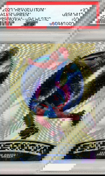 2021 PANINI REVOLUTION SUPERNOVA JALEN GREEN #2 GALACTIC PSA 10 GEM MT RC