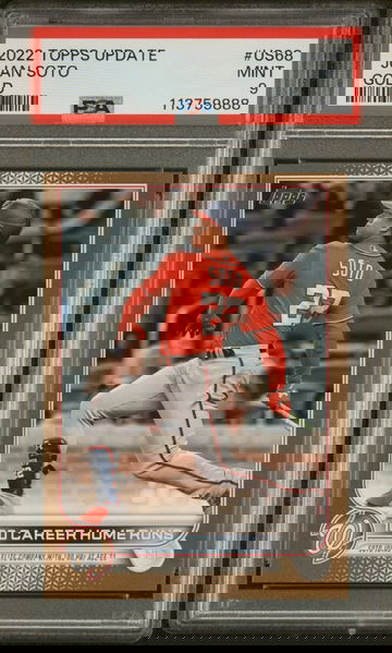 2022 Topps Update Gold Juan Soto #US68 /2022 PSA 9