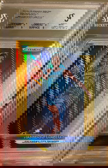 2018 Panini Prizm Hamidou Diallo Gold RC BGS 9 /10