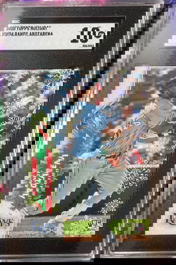 2020 Topps Holiday HW54 Randy Arozarena SGC 10