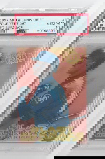 PSA 10 GEM MINT 1997 METAL UNIVERSE BLAST FURNACE KEN GRIFFEY JR CARD #6