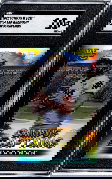 2022 Bowman U Best Campus Captains SAM HARTMAN RC #CC-14 NOTRE DAME GEM MINT