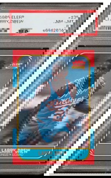 1986 Fleer #25 John Drew PSA 8