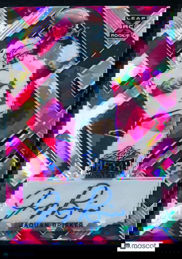 2022 Leaf Metal Draft #BA-JB2 JAQUAN BRISKER Purple Mojo Auto /10 Chicago Bears