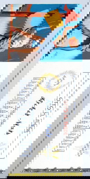 1958 Non Sport Ink/Business Blotter Mutoscope Gil Elvgren "Running On Flying"