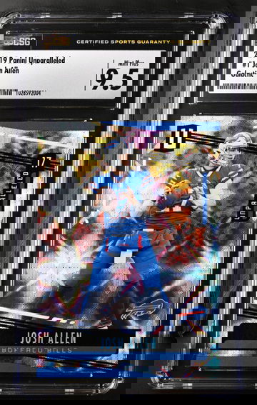 2019 Unparalleled Josh Allen Galactic Gem Mint 10