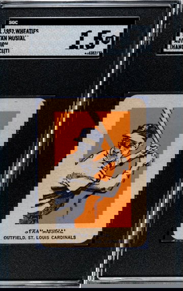 1952 Wheaties Stan Musial Action Hand Cut Cardinals HOF