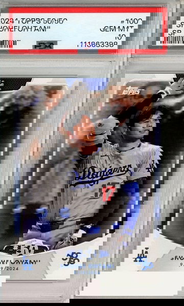 2024 TOPPS 50 50 SHOHEI OHTANI SHOHEI OHTANI #100 SP PSA 10 GEM MT