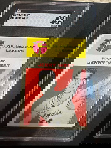 1961-62 fleer #43 JERRY WEST ROOKIE SGC 4 (UNDERGRADED)