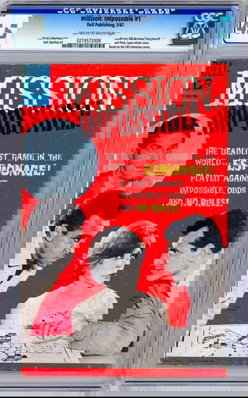 MISSION IMPOSSIBLE #1 CGC 4.5 CLASSIC 1960’S TV SPY SERIES CAST PHOTO COVER 1967