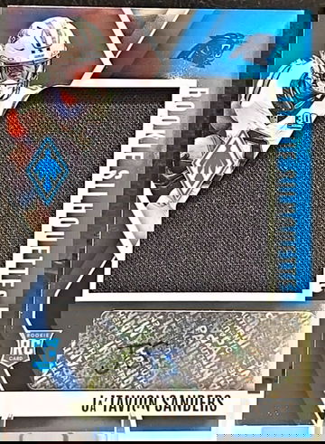 Ja’Tavion Sanders Rookie Silhouettes RPA Patch Auto 2024 Phoenix  Panthers /299