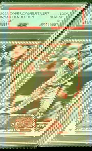 2023 Topps Complete Set Gunnar Henderson Gold Star PSA 10