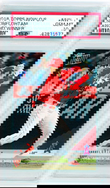 2018 Topps Now O/S Award Winner #AW-1 Shohei Ohtani PSA 10 GEM MINT 10!