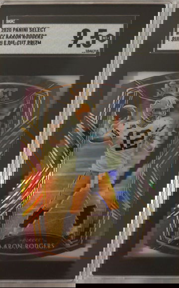 2020 Select Aaron Rodgers MVP Purple Die-Cut Prizm Club Level 212