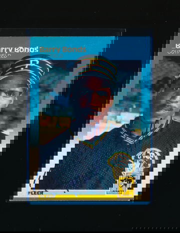 1987 Fleer #604, Barry Bonds RC AUTO, Vintage Signature Centered