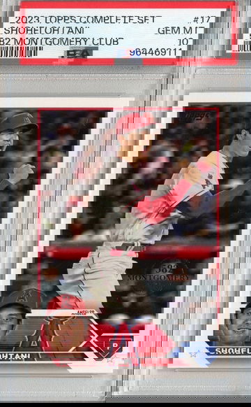 2023 Topps Factory Set 582 Montgomery Club #17 Shohei Ohtani PSA 10