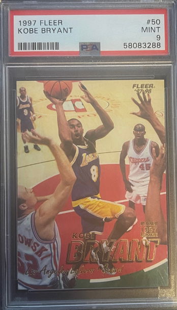 1997 FLEER KOBE BRYANT ROOKIE OF THE YEAR #50 PSA 10