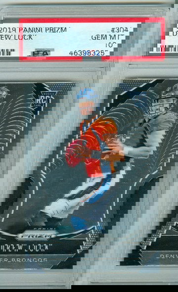 Drew Lock 2019 Prizm RC PSA 10