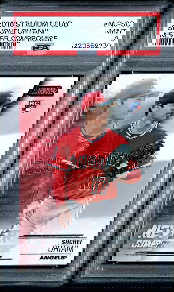 2018 STADIUM CLUB NEVER COMPROMISE SHOHEI OHTANI PSA 9 