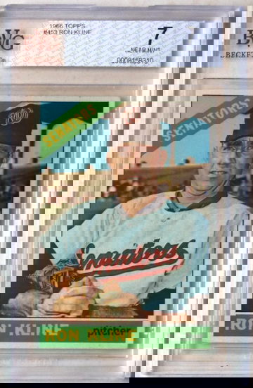 1966 Topps #453 Ron Kline BVG 7 NEAR MINT