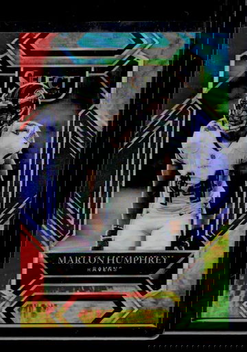 2021 Panini Select Tie-Dye Prizm Marlon Humphrey #205 Club Level /25