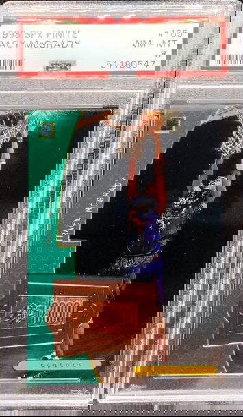 1998 SPx Finite Tracy McGrady #165 2nd Year /4050 PSA 8 NM-MT