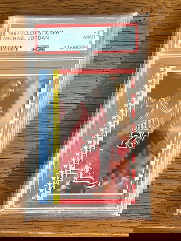 1987 Fleer Michael Jordan #2 Sticker PSA 9