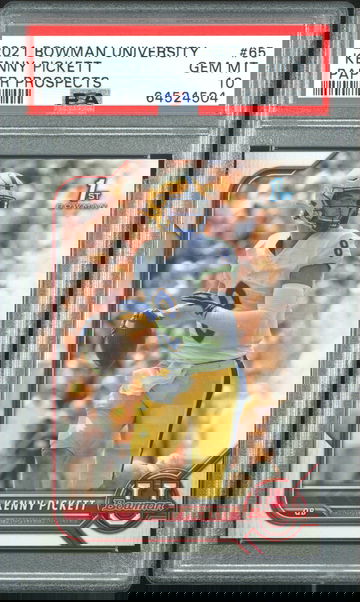 2021 BOWMAN UNIVERSITY PAPER PROSPECTS KENNY PICKETT #65 PSA 10