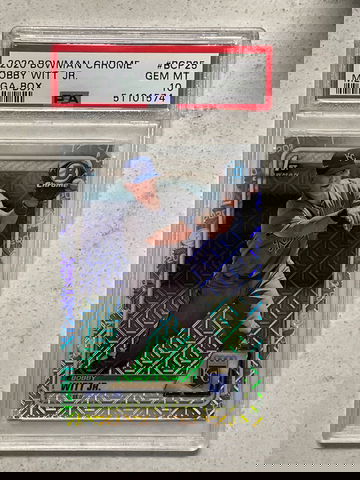 2020 Bowman Chrome Bobby Witt Jr Mega Box PSA 10 Gem Mint 