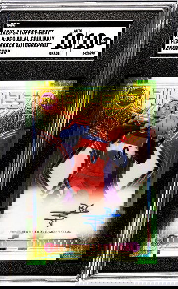 2023-24 Topps Finest #FLA-BCO Bilal Coulibaly Flashback Auto. Refractor SGC 10