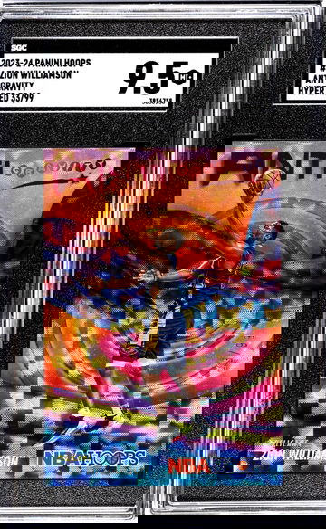 2023-24 Panini Hoops #4 Zion Williamson Anti Gravity Hyper Red /99 SGC 9.5