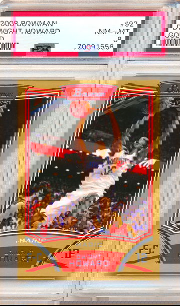 2008 Bowman Gold #92 Dwight Howard PSA8 15/50 POP 1!