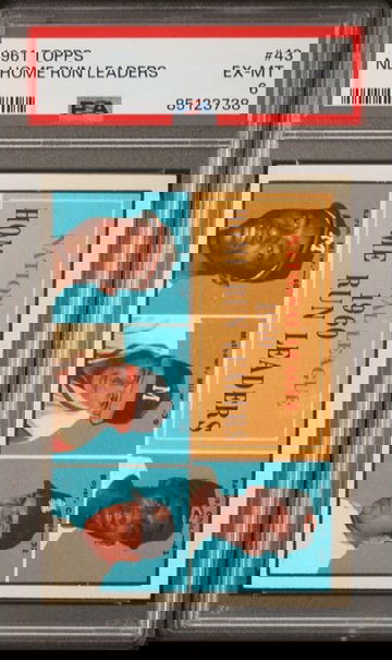 1961 Topps NL Home Run Leaders #43 PSA 6 [BL-2C.47]