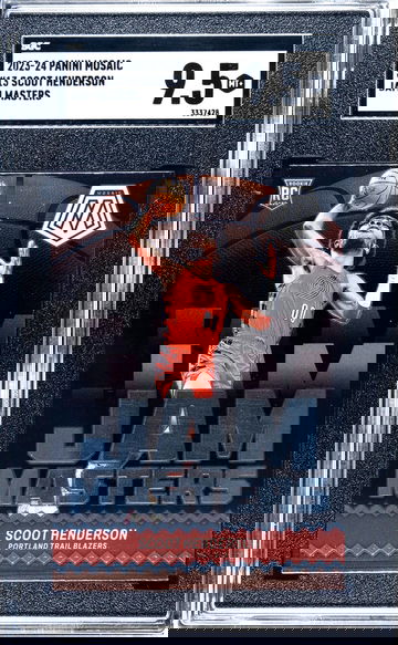 2023-24 Panini Mosaic #13 Scoot Henderson Jam Masters SGC 9.5