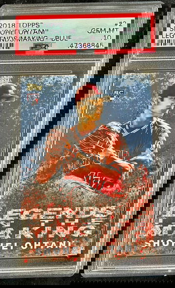 2018 Topps legends in the making blue Shohei Ohtani PSA 10