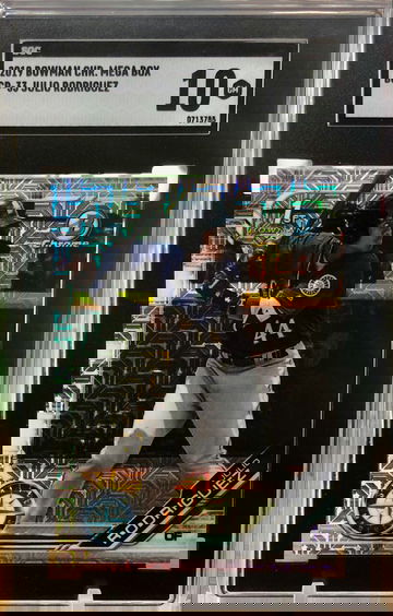 2019 Bowman Chrome Mega Box Julio Rodriguez Mojo Refractor SGC 10