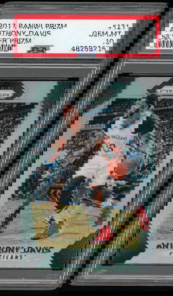 2017 Prizm #121 Anthony Davis Silver Prizm PSA 10