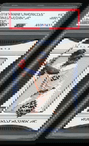 2018 Panini Chronicles Limited Ronald Acuna Jr. #9 PSA 9