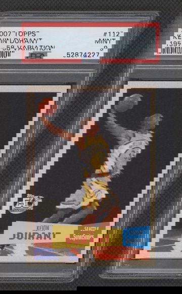 2007 TOPPS KEVIN DURANT PSA 9