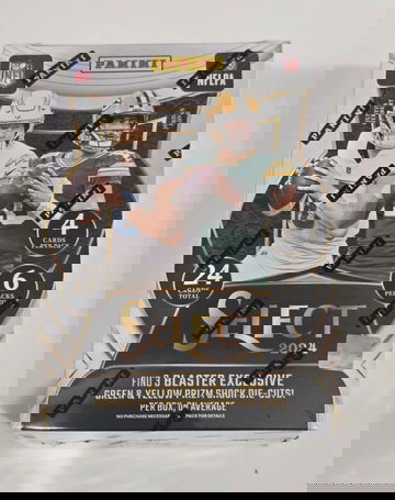 2024 Select Football Blaster Box Green & Yellow Prizm Die Cuts