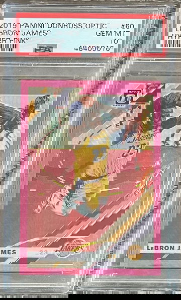 2019-20 donruss optic lebron James hyper pink #60 gem mint psa 10