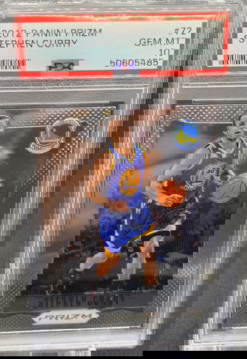 2012 Stephen Curry Prizm Base #72 PSA 10