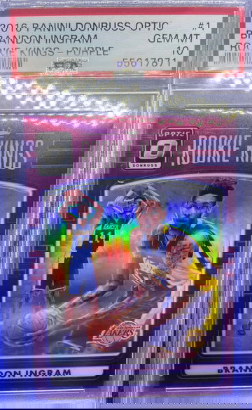 2016 Panini Donruss Optic Brandon Ingram Rookie Kings Purple PSA 10 Gem Mint SP