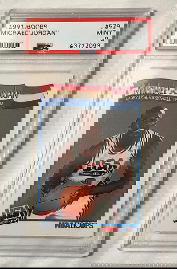 1991 HOOPS MICHAEL JORDAN #579 MINT-9