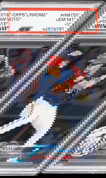 2018 Topps Chrome Update  Juan Soto #HMT55  PSA 10