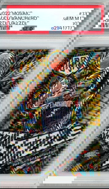 2022 PANINI MOSAIC RAZZLE DAZZLE PAOLO BANCHERO #13 ROOKIE RC PSA 10 GEM MT